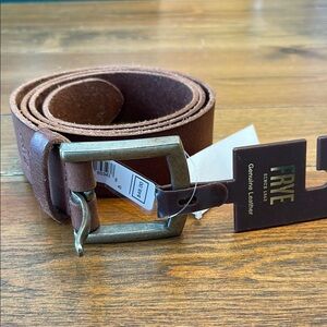 Frye | Genuine Leather 40” Belt | Brown | Full Grain 1.5” Wide